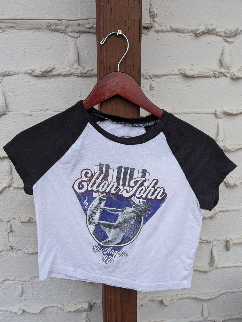 Elton John Band Cropped Tee 1975
